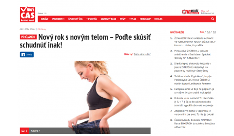 cas.sk – 08.01.2024: Nový rok s novým telom. Poďte skúsiť schudnúť inak