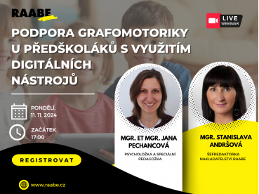 Podpora grafomotoriky u předškoláků s využitím digitálních nástrojů | 11.11.2024