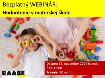 Hodnotenie v materskej škole | 13.11.2024