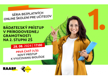 Bádateľský prístup v prírodovednej gramotnosti na 2. stupni ZŠ | 28.08.2024